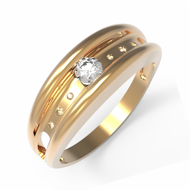 Кольцо с бриллиантами 1-1297дк